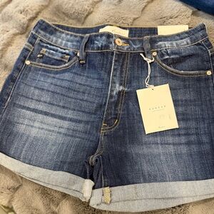 Jean shorts; not distressed